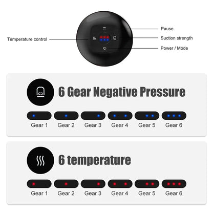 Rechargeable Medical Chinese Electric Vacuum Cupping Therapy Body Scraping Massage Jars Guasha Relieve Professional Suction Cups